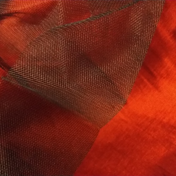 Ruby Red Taffeta Dress Size 14W - Picture 6 of 9